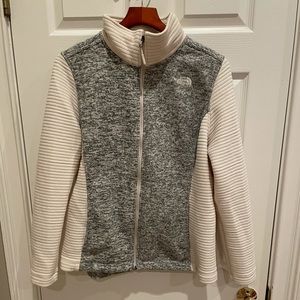 North Face Cream / Gray Jacket